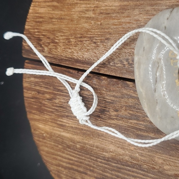 B2903 sterling‎ eternity ring twine bracelet - Picture 2 of 3